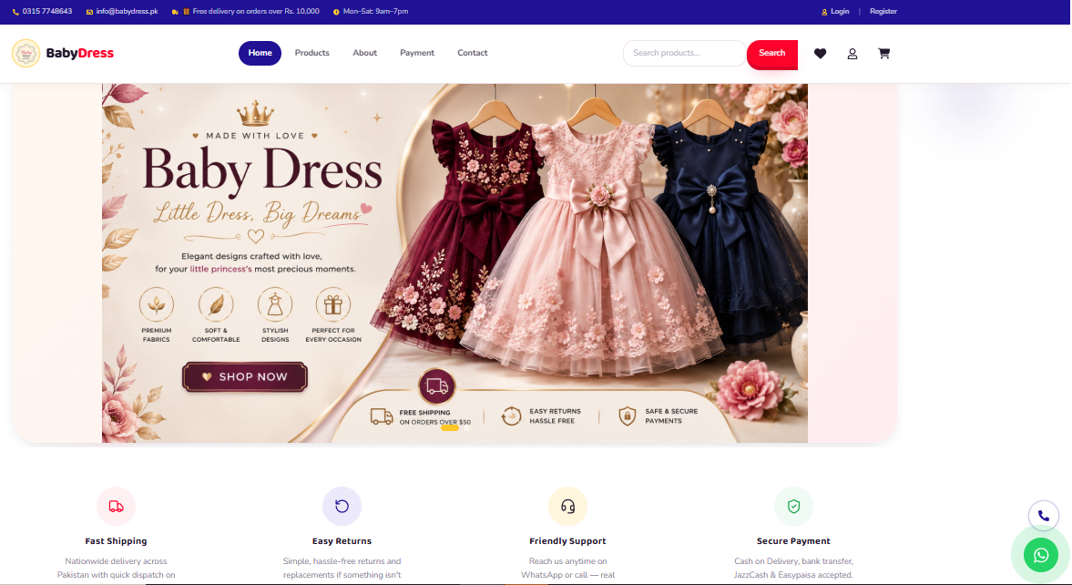 Baby Dress Product Photography — Image 1